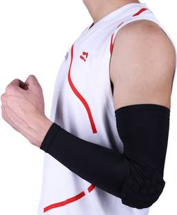Nema Honeycomb Crashproof Basketball Arm Sleeve Elbow Support - Black - Medium Elbow Support