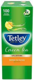 Tetley Lemon and Honey Green Tea Bags Box