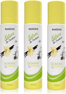 RAMSONS Jasmine And Vanilla Spray Jasmine And Vanilla Air Freshener 250ml Each (Pack Of 3)
