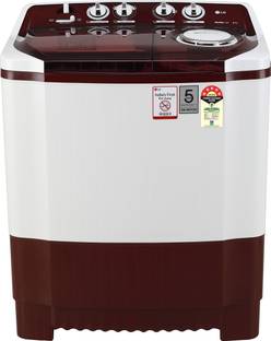 LG 8 kg 5 Star Rating Semi Automatic Top Load Washing Machine Red