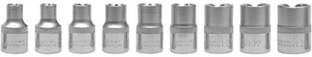 YATO YT-0521 A set of specialized torx sockets used in the automotive, mechanics and electronics Torx Sockets Cr-V E10-E24 Socket Set