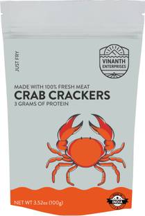 vinanth MUD CRAB CRACKERS / PAPPAD Fryums