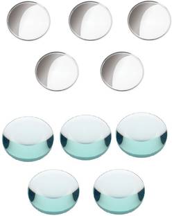 ERHIndia 10 Pcs of 50 mm Convex and Concave Mirror for Science Experiments