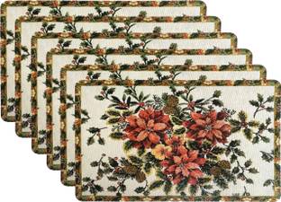 Dakshya Industries Rectangular Pack of 6 Table Placemat