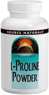 Source Naturals L-Proline Powder, 4 oz (113.4 g)