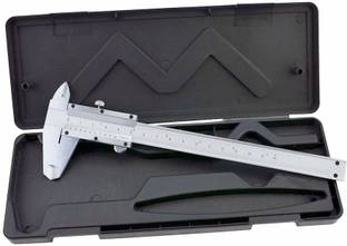 Divinext 150mm 6inch Mechanical Vernier Caliper Steel Ruler Scale Depth Gauge for Precision Measurements Outside/Inside Vernier Caliper