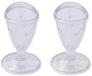 MEDSOR IMPEX Pack of 2 Plastic Wash Cup Transparent Plastic Non Toxic (Pack of 2)