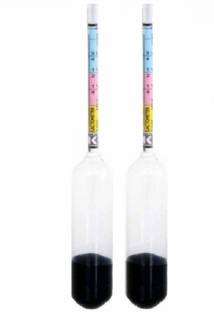 Divinext 2pc Milk Purity Tester Meter Glass Lactometer Check Water in Milk At Home for Measuring Milk Condition Portable Handheld Milk Density Testing Equipment Intrument Tool Hydrometer