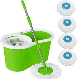 GTE Magic Spin Mop Bucket with 5 Refills Cleaning Mop Set