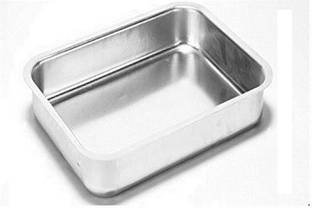ZenShop Aluminium Cupcake/Muffin Mould Square shaped Aluminium Tray Baking for 1kg Cake.