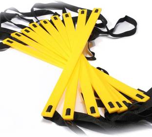 L'AVENIR SPORTS & FITNESS 4Meter / 9Rungs Speed / Agility Ladder (With Carry Bag) for Fitness, Sports, Training, Quickness Training Faster Footwork & better Movement Skills Speed Ladder