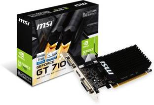 MSI GeForce GT 710 DDR3 2 GB NVIDIA Chipset 64 bit 1600 MHz Graphics Card