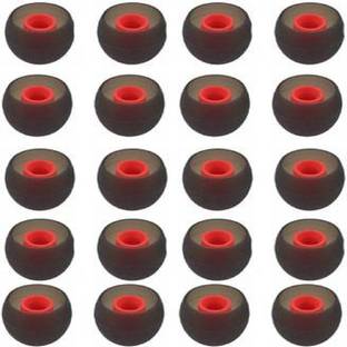 BUM Red 20 pcs Earbuds Rubber earphone tips replacement headphone ear cushion ear buds for bluetooth earphones, Eartips In The Ear Headphone Cushion In The Ear Headphone Cushion