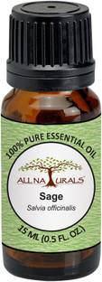 All Naturals Sage Essential Oil 15ML (Kashmir) 100% Pure Undiluted for Aromatherapy