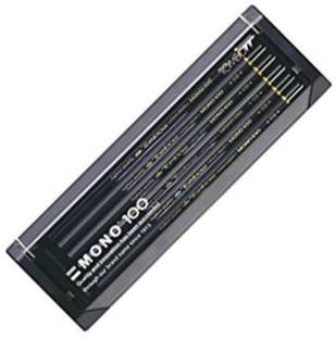 Tombow Tombow MONO 100 Drawing Pencil (12 Assorted Pencils )(6B, 5B, 4B, 3B, 2B, B, HB, F, H, 2H, 3H, 4H) Pencil