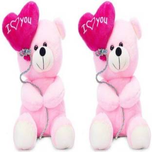 SMJEET Combo Soft sweet and soft Love balloon teddy Bear  - 30.03 cm