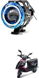 PRTEK u11 led red and white angel fog light bike driving drl fog light 114 Fog Lamp Motorbike LED for TVS (12 V, 72 W)