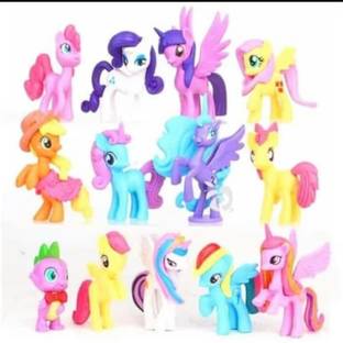 Toy Mela 13 pcs My Little Pony Twilight Sparkle, Pinky Pie, Rainbow Dash