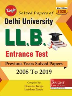Delhi University LLB Entrance Test Solved Papers (2008-2019)