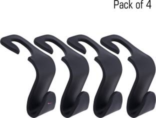 Kurtzy Car Backseat Head Rest Hook/Hanger, Plastic Storage Holder for Groceries, Handbags, Coat, Purse and Bags Car Storage Bag & Bin