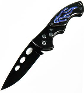 ASRAW Knife with safety lock & Push Button - Blue Dragon Knife, Pocket Knife, Campers Knife, Survival Knife