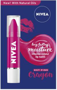 NIVEA crayon coloured lip balm hot pink hot pink