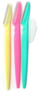 CartKing Set of 3 Pcs Eyebrow, Neck, Face, Upper Lips as well as Unnecessary Hairs Elsewhere Shaping Trimmer Shaper Shaver Disposable Razor Tool (Pack of 3), Women