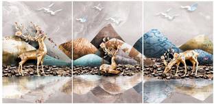 RANGOLI 3D MDF 1253 Digital Reprint 18 inch x 38 inch Painting