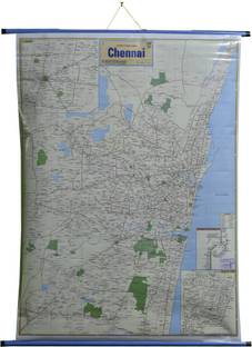 ROLLUP MAP OF CHENNAI (PIPE MOUNTED) Photographic Paper