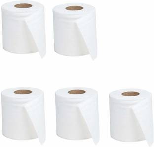Diem Ply Soft Toilet Tissue Paper Rolls - 100 Sheets (Pack of 5) Toilet Paper Roll