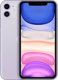 Apple iPhone 11 (Purple, 64 GB) (Includes EarPods, Power Adapter)