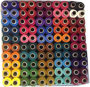 sriaarnika 100 Spools Each colour is of 4 pcs Thread