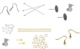 Crafts Haveli Quilling And Jewellery Making Acessories Kit-Gold & Silver