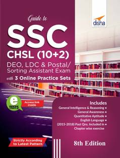 Guide to Ssc - Chsl (10+2) Deo, Ldc & Postal/ Sorting Assistant Exam with 3 Online Practice Sets