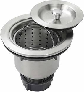 COSVIT Stainless Steel 304 Extra Heavy 4" inch Waste Coupling Sink jali/Bucket Type Flange Faucet