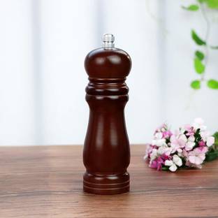 JAMBOREE Pepper Grinder Classic Oak Wood Spicy Pepper Salt Corn Mill Wooden, Ceramic Traditional Pepper Mill