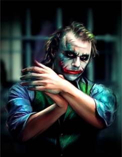 voorkoms 45.72 cm Joker wall sticker size 12 x 18 inches Self Adhesive Sticker