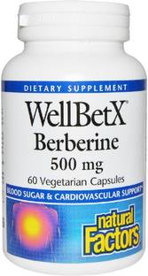Natural Factors WellBetX Berberine, 500 mg, 60 Veggie Caps