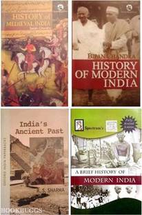 Upsc History Book Modern +medival+Ancient
