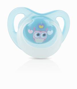NUBY Glow Ortho Pacifier for your baby 6-12 Months (Aqua) Teether