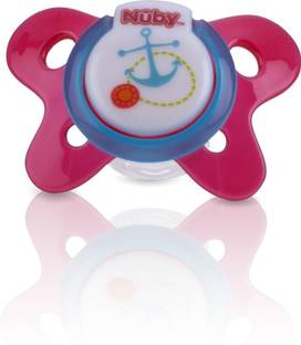 NUBY Classic Butterfly Oval Pacifier 0-6 Months Teether