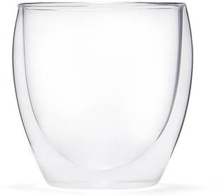 Octavius Pack of 1 Borosilicate Glass Borosilicate Double Walled Cup