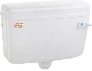 ORANGE Plastic Toilet Flushing Cistern Side Handle Flush Tank