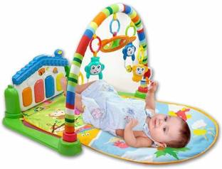 latest radhe Baby's Playmat Gym with Toys, Made of Non Toxic Materials