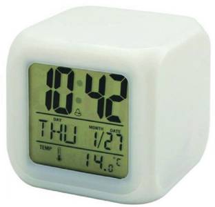 baluda Digital White Clock