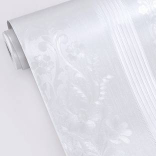 akadeco Paper, Vinyl Decorative White Wallpaper