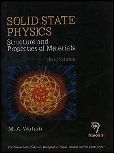 SOLID STATE PHYSICS 3/E PB....Wahab M A