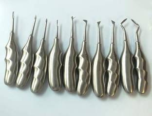 Forgesy ADDLER Dental Elevators -Set of 10 Pieces Dental Elevator