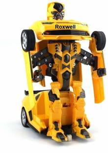 आर के गिफ्ट गैलरी Battery Operated Converting Car to Robot, Robot to Car Automatically,Transformer Toy, with Light and Sound for Kids
