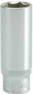 YATO YT-1233 1/2 inch Drive Deep Hexagonal Chrome Finish Socket with Size 20mm and symbol 50BV30 Socket Set